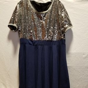 Midi Navy Dress